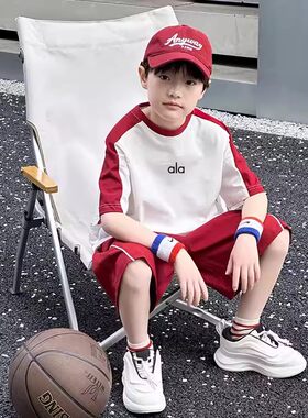 男童夏季篮球短袖运动两件套