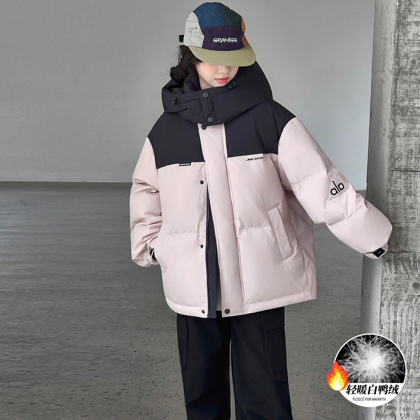 奥莱女童羽绒服2026新款儿童冬款90白鸭绒时尚保暖加厚羽绒外套潮