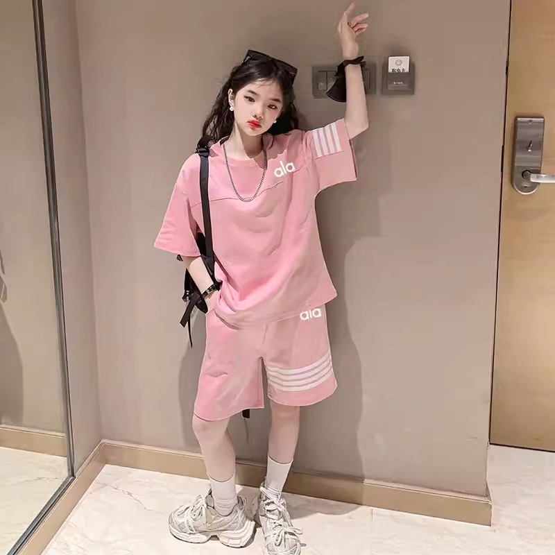 女童夏季运动短袖两件套