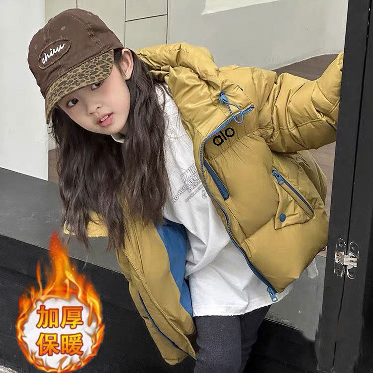 奥莱潮牌女童羽绒服冬季2026新款中大童洋气保暖上衣冬装加厚外套