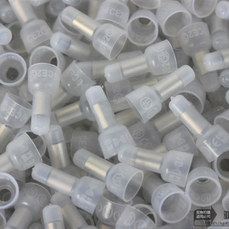 尼龙阻燃CE2紫铜管压线帽 接线端子电线连接器安全接线头帽只