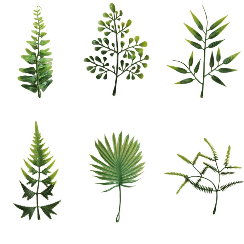 塑料水草配件仿真植物壁挂藤条蕨类绿植造景DIY材料仿真水草