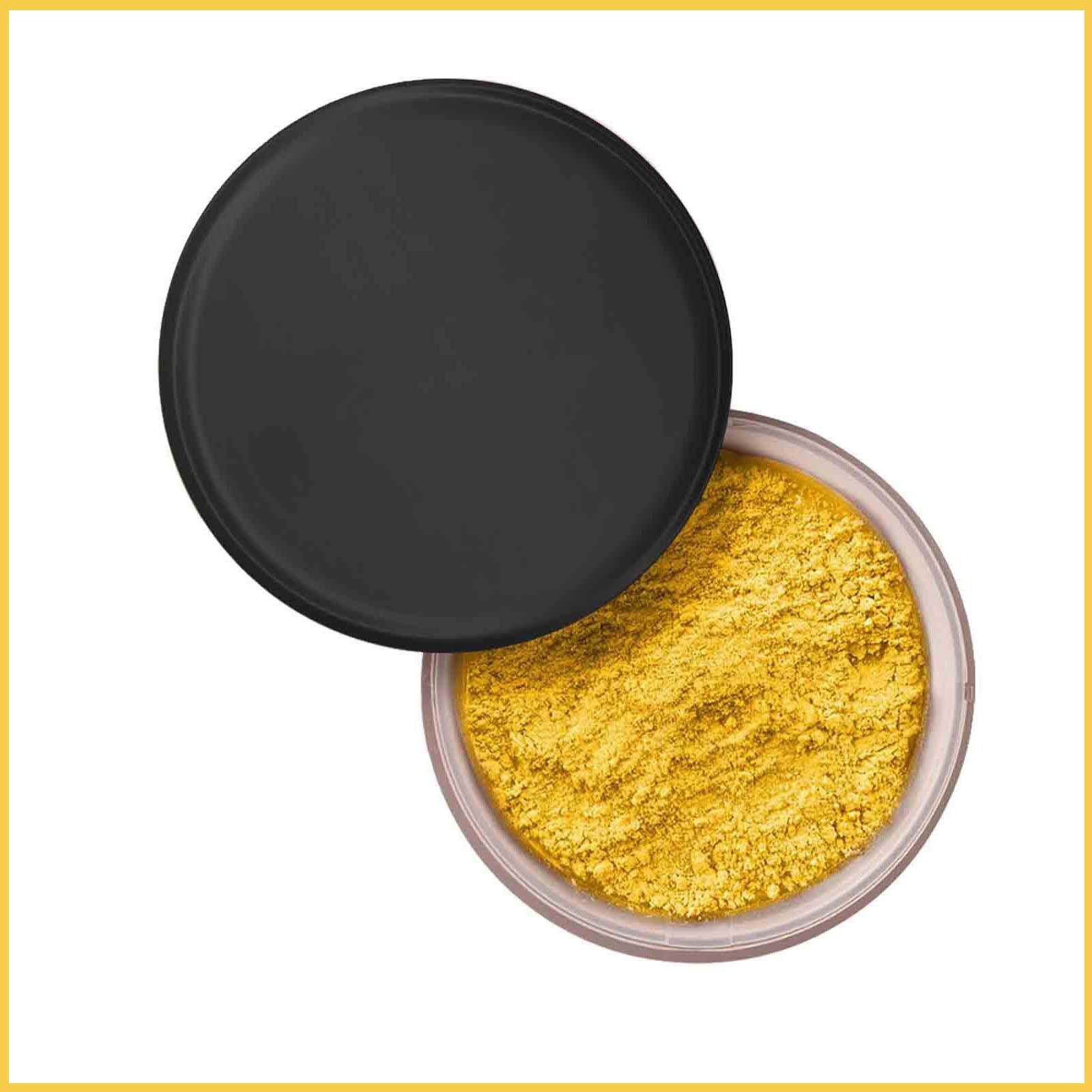 ALLAURA BEAUTY PINK SETTING POWDER, 粉色定妆散粉 黑色盖子