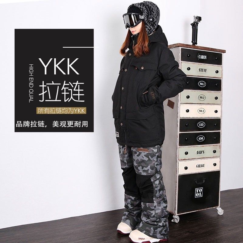 户外滑雪服 套装户外双板单板滑雪服男女韩国风滑雪衣新款