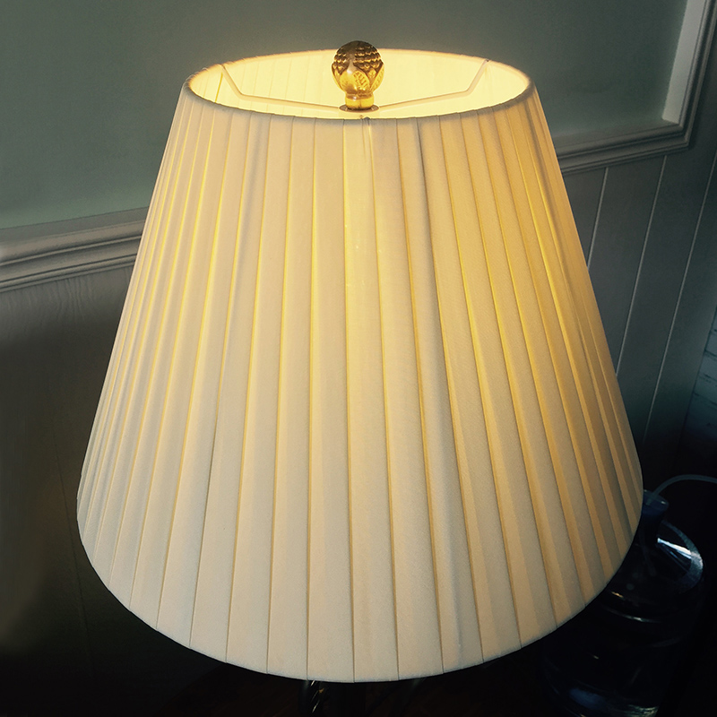 0A欧式布艺灯罩外壳台灯落地大小号圆形黄色卧室书房床头灯创意简