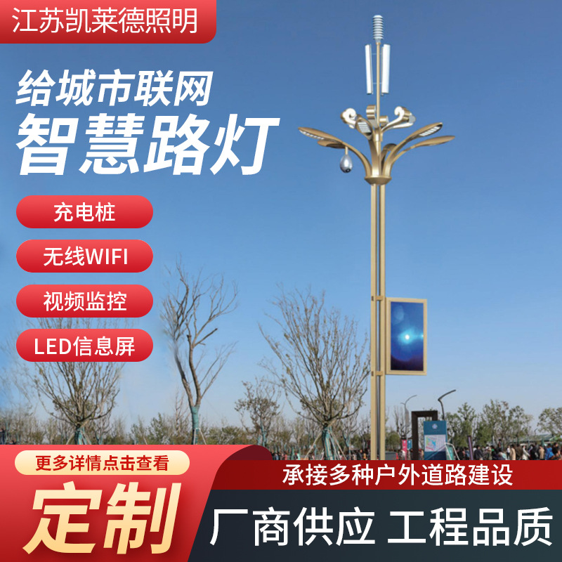 城市道路照明灯LED智慧路灯监控照明一体化路灯市政广场户外灯