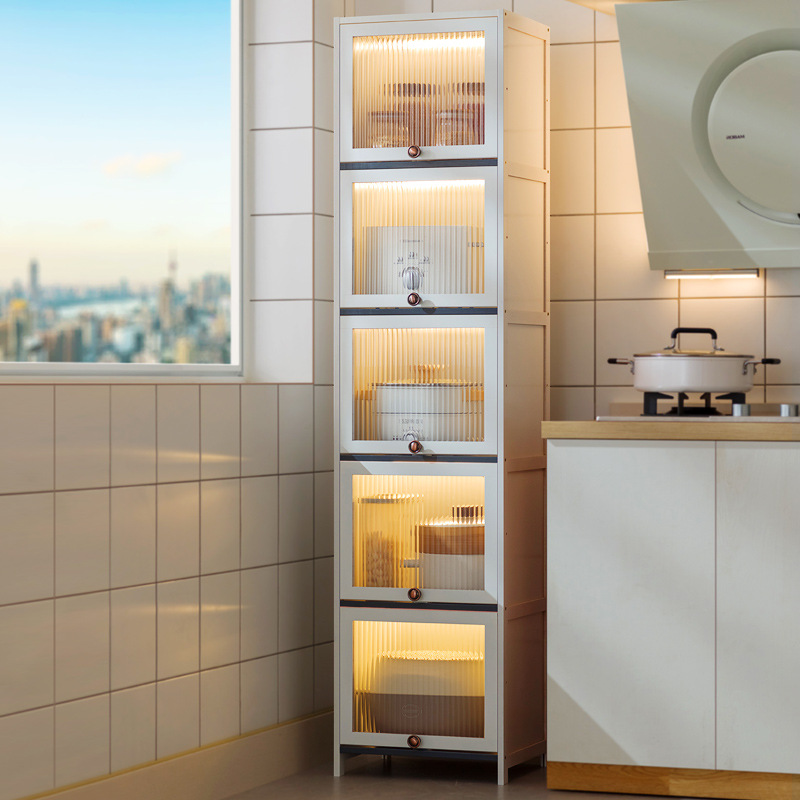 餐边柜子储物柜厨房置物架夹缝收纳柜酒柜茶水窄边柜客厅现代简约