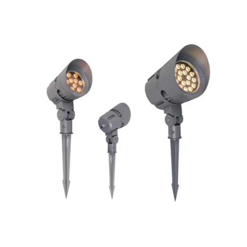 新品LED插地灯外壳9W18W36Wled草坪灯户外厂家压铸地插灯投光灯