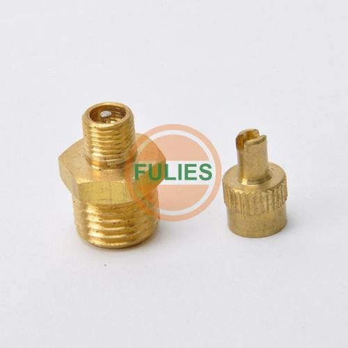 气门芯 G1/4 气嘴 2分外牙 密封气嘴 外接2分螺纹管 保压密气气嘴