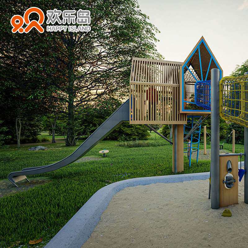 小区游乐设备厂家 房地产大型社区儿童组合滑梯游乐场规划设计
