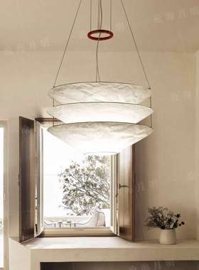 德国Ingo Maurer Floatation斗笠悬浮纸质现代极简别墅客餐厅吊灯