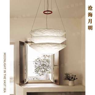 德国Ingo Maurer Floatation斗笠悬浮纸质现代极简别墅客餐厅吊灯