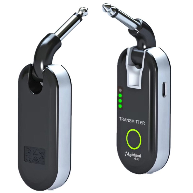 无线音频传输收发器电吹管电吉他贝斯通用无线发射V接收拾音连接