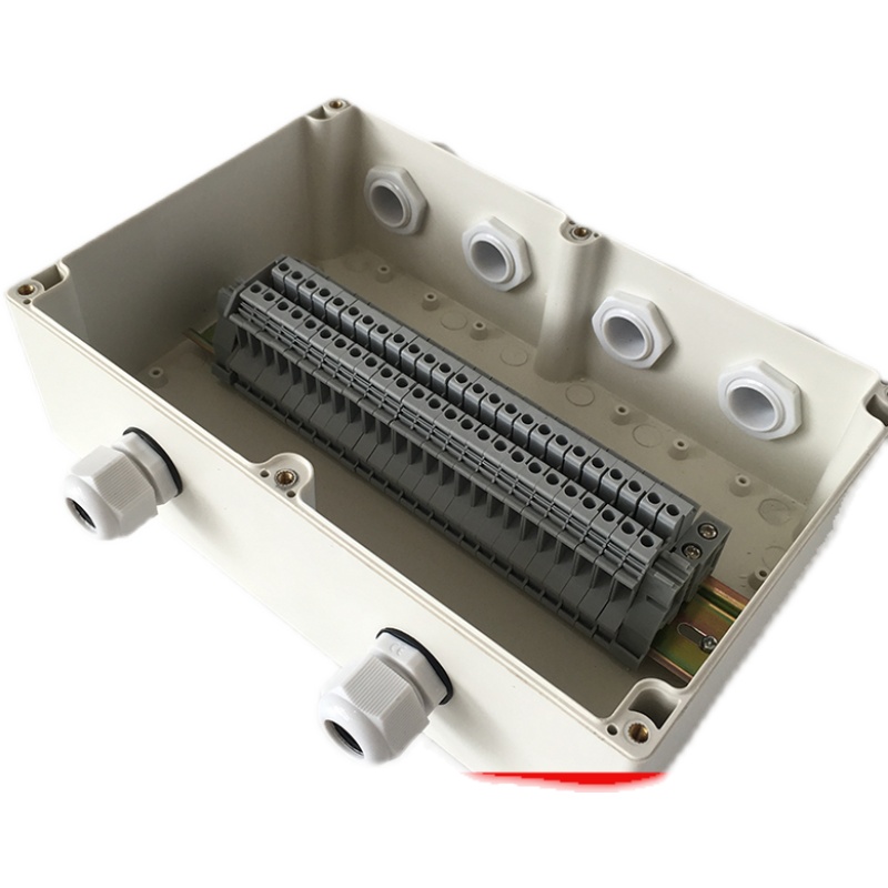 230*150*85mm二进四出25Py防水接线盒  UK2.5B 25位接线盒端子盒