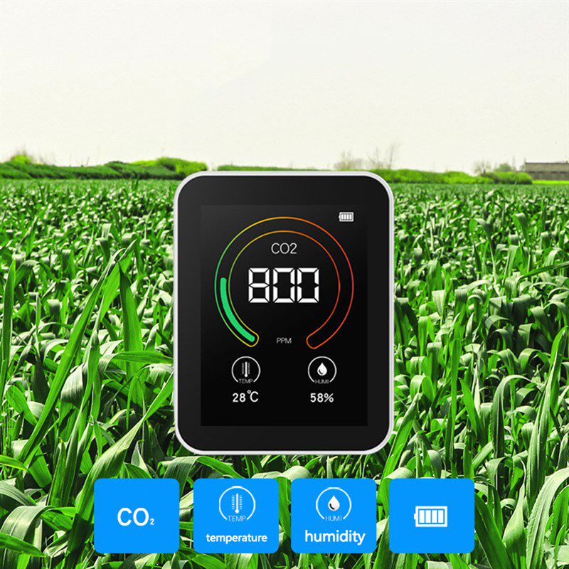 二氧化碳气体检测仪室内家用CO2浓度计报警器温湿度仪气体测试仪