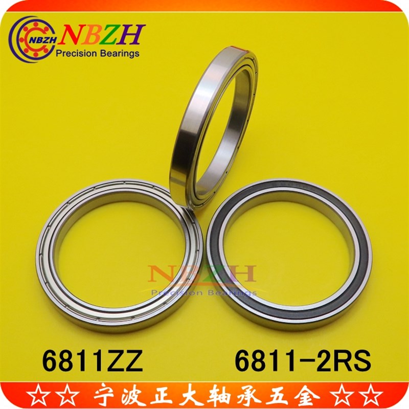 不锈钢 薄壁轴承 S6811ZZ 6811ZZ 6811-2RS 61811 55*72*9 MM