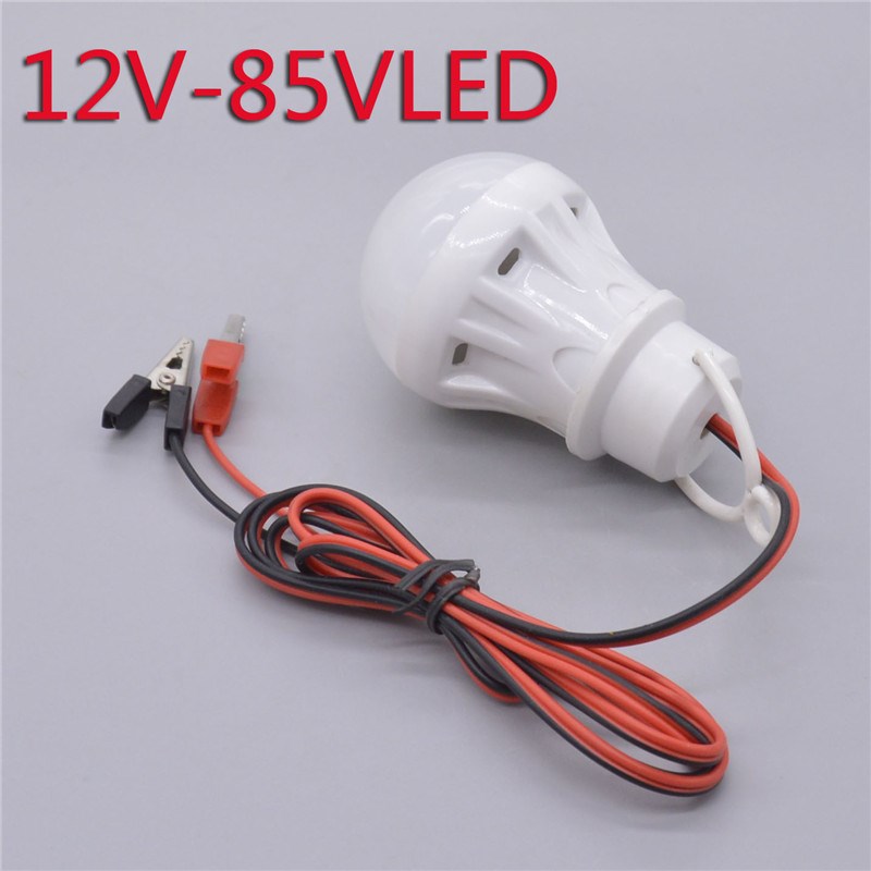LED球灯输入电瓶车电瓶 小发电机灯 LED灯DC12-85V