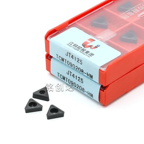 江钨数控刀片三角外圆内孔车刀粒TCMT090208-HM JT4125钢件不锈钢