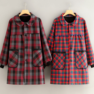 罩衣围裙厨房家用上班外穿外Q套工作服女正穿围 加绒保暖防污长袖