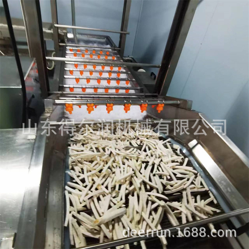 2000kg/h槟榔芋头条油炸生产线 速冻保鲜 锅巴红薯块油炸机 自动