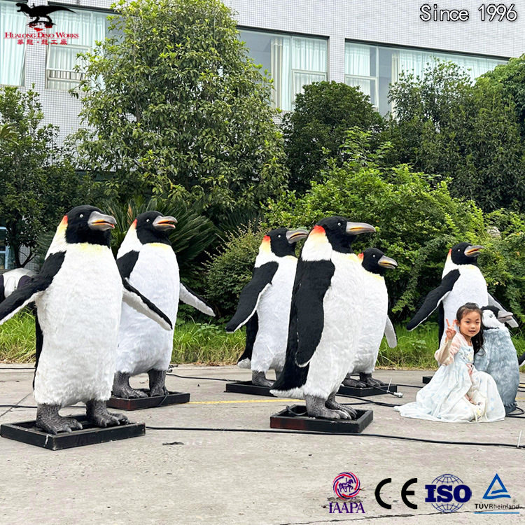 仿真定制萌宠企鹅 支持来图定制 大型仿真恐龙动物模型景区公园
