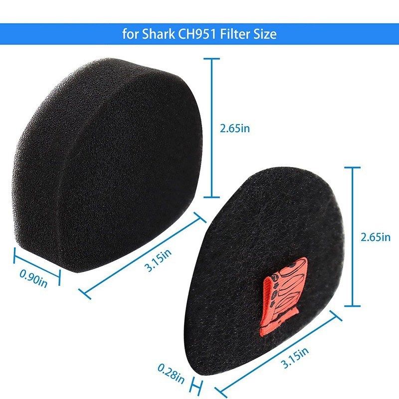 适用于Shark CH901/CH950/CH951/CH951C Filter 随手吸过滤棉,生活电器,其他生活家电配件,淘宝优惠券,粉丝福利购,淘宝优惠卷
