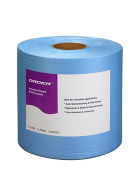ORDER供应X-70B多用途工业擦拭布无尘大卷纸工业擦拭布蓝色无尘纸