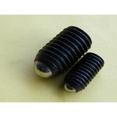 GN615.3内六角螺纹滚珠弹簧锁销 碳钢8.8紧定螺丝