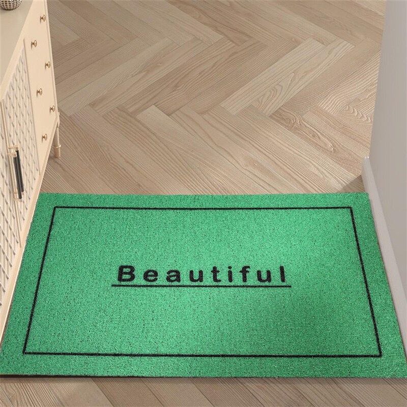 丝圈门垫入户门好运蓝色进门门口玄关门厅毯地垫脚垫防滑除尘垫子,居家布艺,家用脚垫,淘宝优惠券,粉丝福利购,淘宝优惠卷