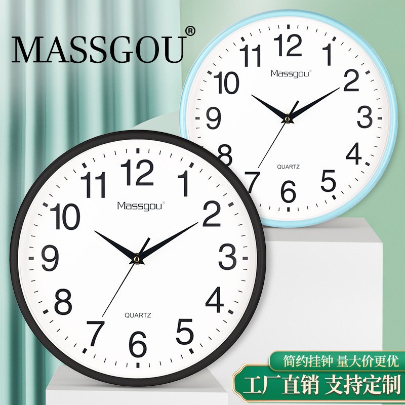 12寸简约挂钟欧式钟表客厅钟装饰壁钟静音钟表时钟clock直销