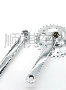 齿方孔牙盘自行车齿盘T前链轮曲柄小花盘死飞自行车改装
