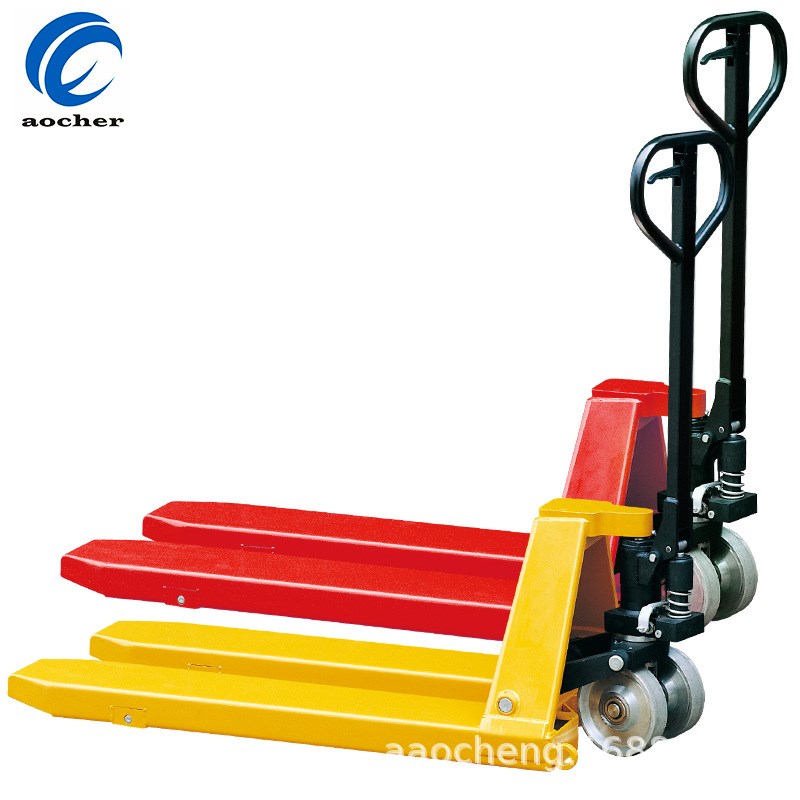 手推叉车手动液压铲车托盘搬运车DF2吨AC3T油压拖板推车地牛老虎