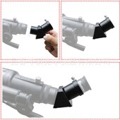 寸骐光学金属45度全正像棱镜天顶镜1.25英寸通标准接口正像AR0558