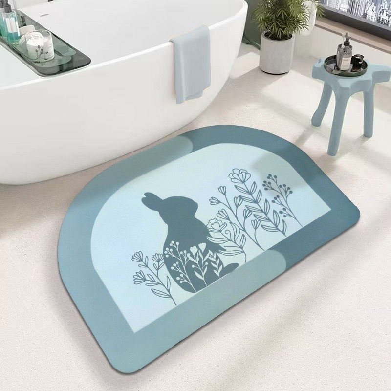 跨境浴室地垫跬藻泥厕所入户门垫家用卫生间脚垫吸水地毯防滑垫子,居家布艺,家用脚垫,淘宝优惠券,粉丝福利购,淘宝优惠卷