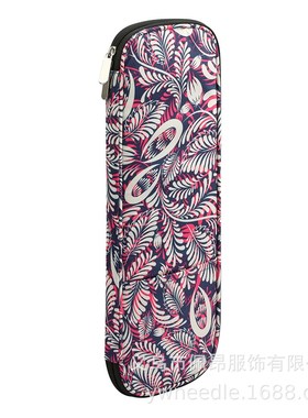 新款棒针套装14付35cm氧化铝紫色腰鼓花收纳包组合套装配件KN031