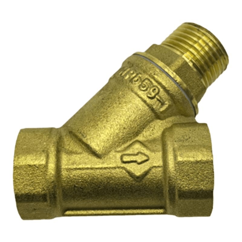 加厚黄铜排污过滤器暖气水管y型过滤器4分6分外牙免拆卸可冲洗