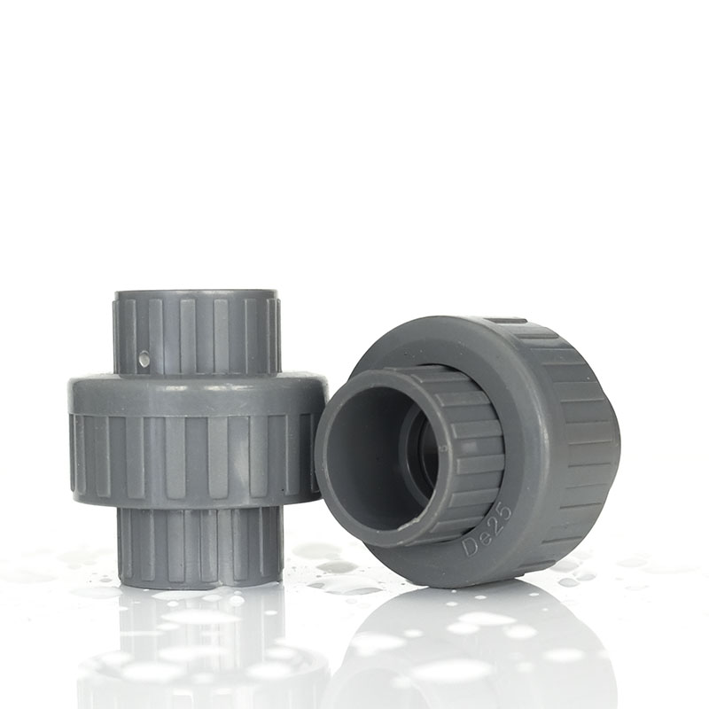 台塑PVC活接 UPVC塑料水管由令接头20 25 32 40 50 63水管配件