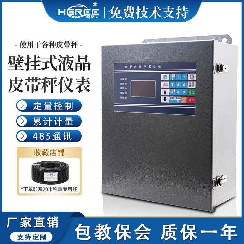 壁挂式液晶电子皮带称重仪表动态皮带螺旋计量称流量秤控制器系统