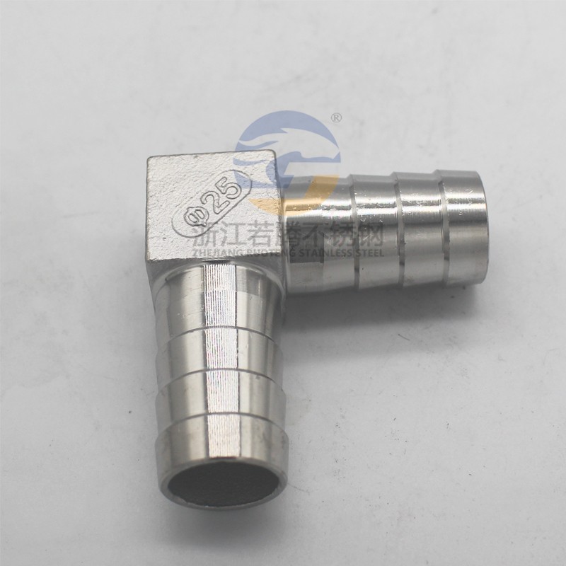 304不锈钢宝塔弯头直角双头宝塔弯头90度双头气管皮管软管指接头