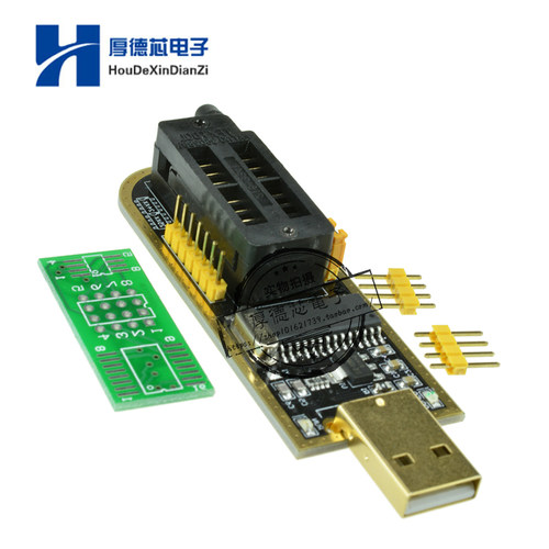WCH341A USB编程器25 SPI系列24 EEPROM写入器路由BIOS液晶屏闪存