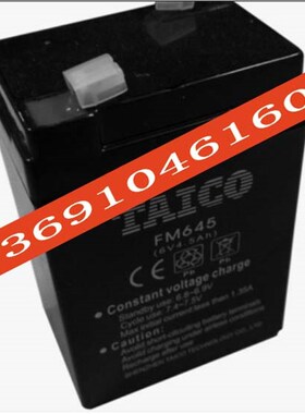 低价TAICO铅酸蓄电池 FM645 6V4.5AH电子称电池 童车电动车电瓶