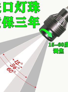 E27射灯螺口超亮节能220V调焦变焦暖白色黄光商用餐厅LED聚光灯泡