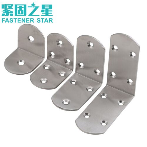 加厚不锈钢角码L型码90度直角加固定角铁支架层板托桌椅连接件