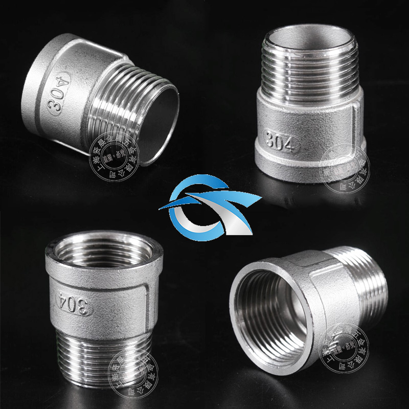 304不锈钢内外丝接头 水管接头 直通直接2分4分6分1寸 管道件