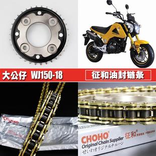 望江天地游侠大公仔WJ15018征和油封链条链盘提速大小飞链轮齿轮