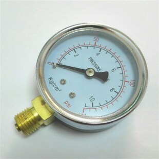 表盘直径60mm m14x1.5 压力10kg 150psi y60 cm2 气压液压测量表