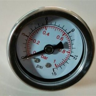 背后直径41mm 直径40mm 15psi 1bar 耐震外壳压力表 轴向压力表