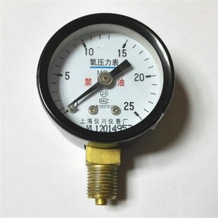 外径40mm 压力25mpa m10 禁向 径向 氧气专用 氧压力表
