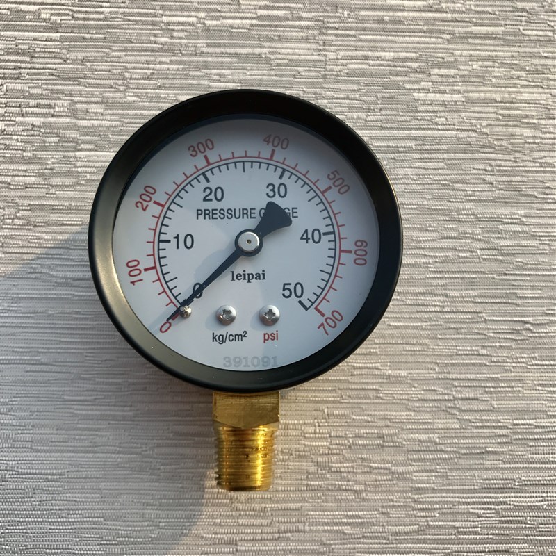 气体压力表 高压气压表 表面直径60mm 压力 0-50kg/cm2 0-700psi