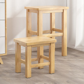 实木椅小木凳板凳家用大人结实儿童小方凳子靠背矮凳多功能木头凳